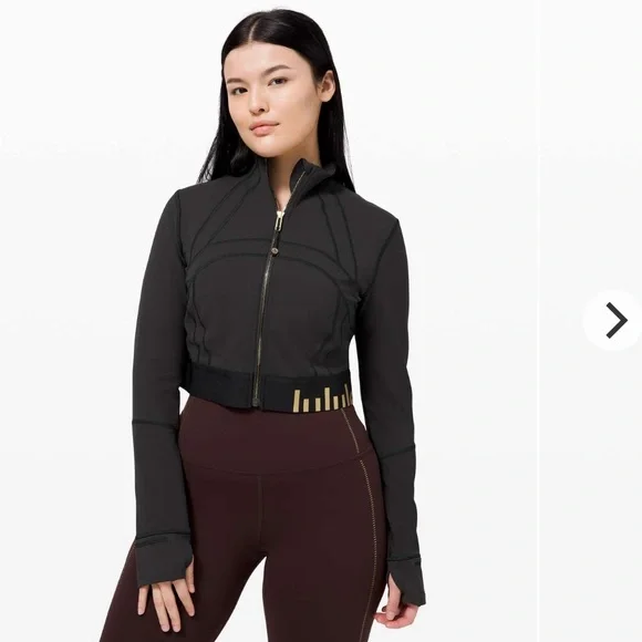 Lululemon Define Jacket Cropped *Gold Size 8 - Picture 2 of 11